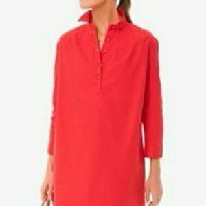 Tuckernuck Pomander Place Poppy Red Polly Dress Womens Size M